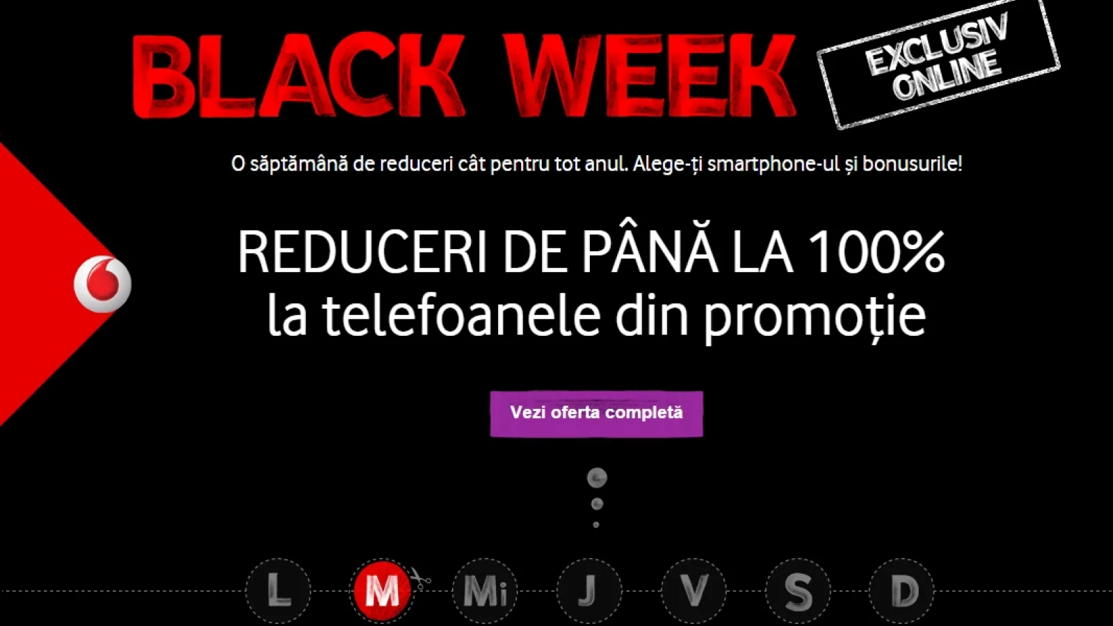 Vodafone dă startul campaniei Black Week; telefoane Windows Phone disponibile cu reducere 100%