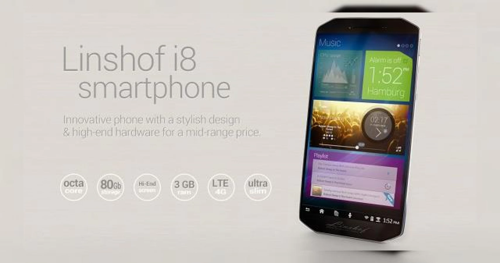 Linshof i8 este un telefon german interesant, cu 80 GB stocare, procesor octa core și Lollipop