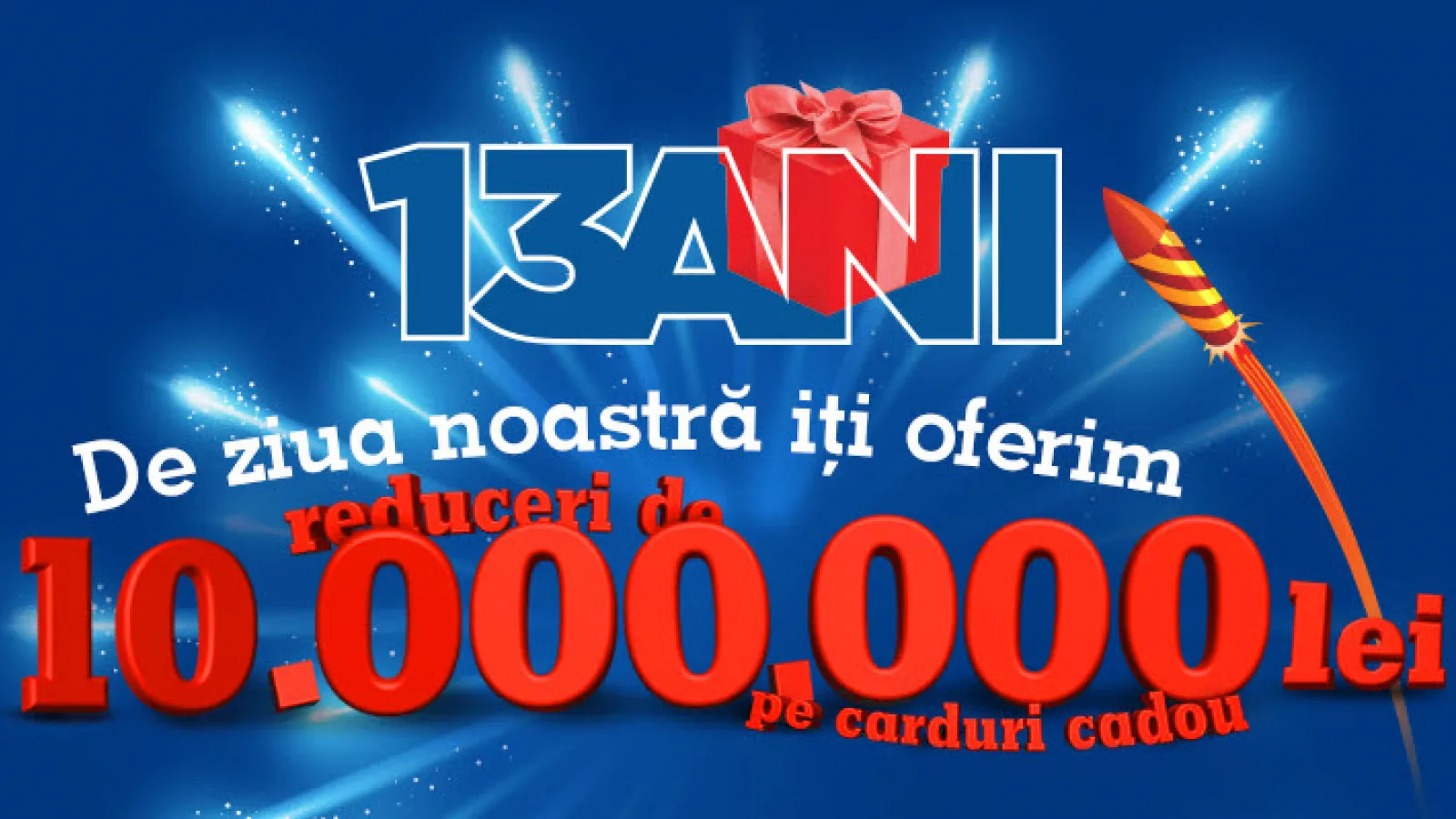 Iată unele dintre cele mai interesante reduceri aniversare eMAG, cu ocazia a 13 ani de la Înființarea magazinului online!