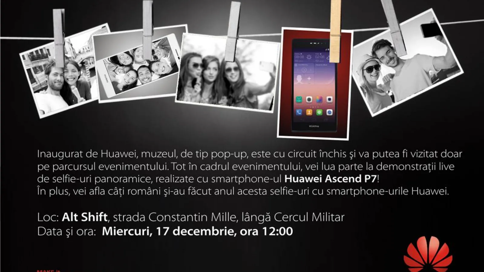 Muzeul Selfie-urilor inaugurat de Huawei pe 17 decembrie la Bucuresti