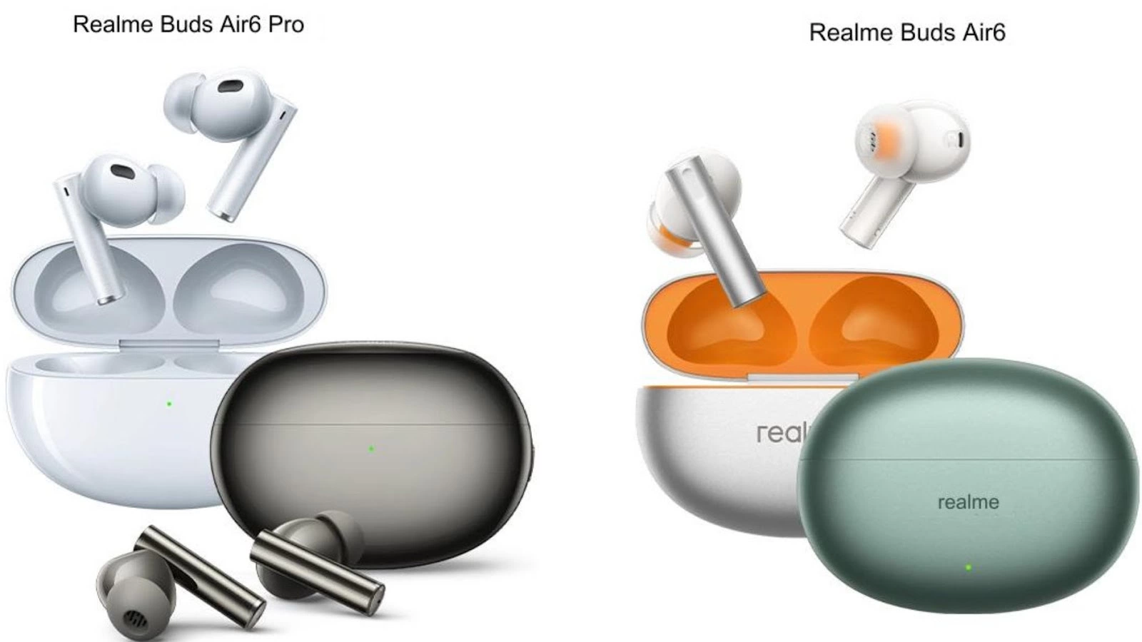 realme anunță căştile Buds Air6 şi Buds Air6 Pro: LHDC, ANC, certificare IP