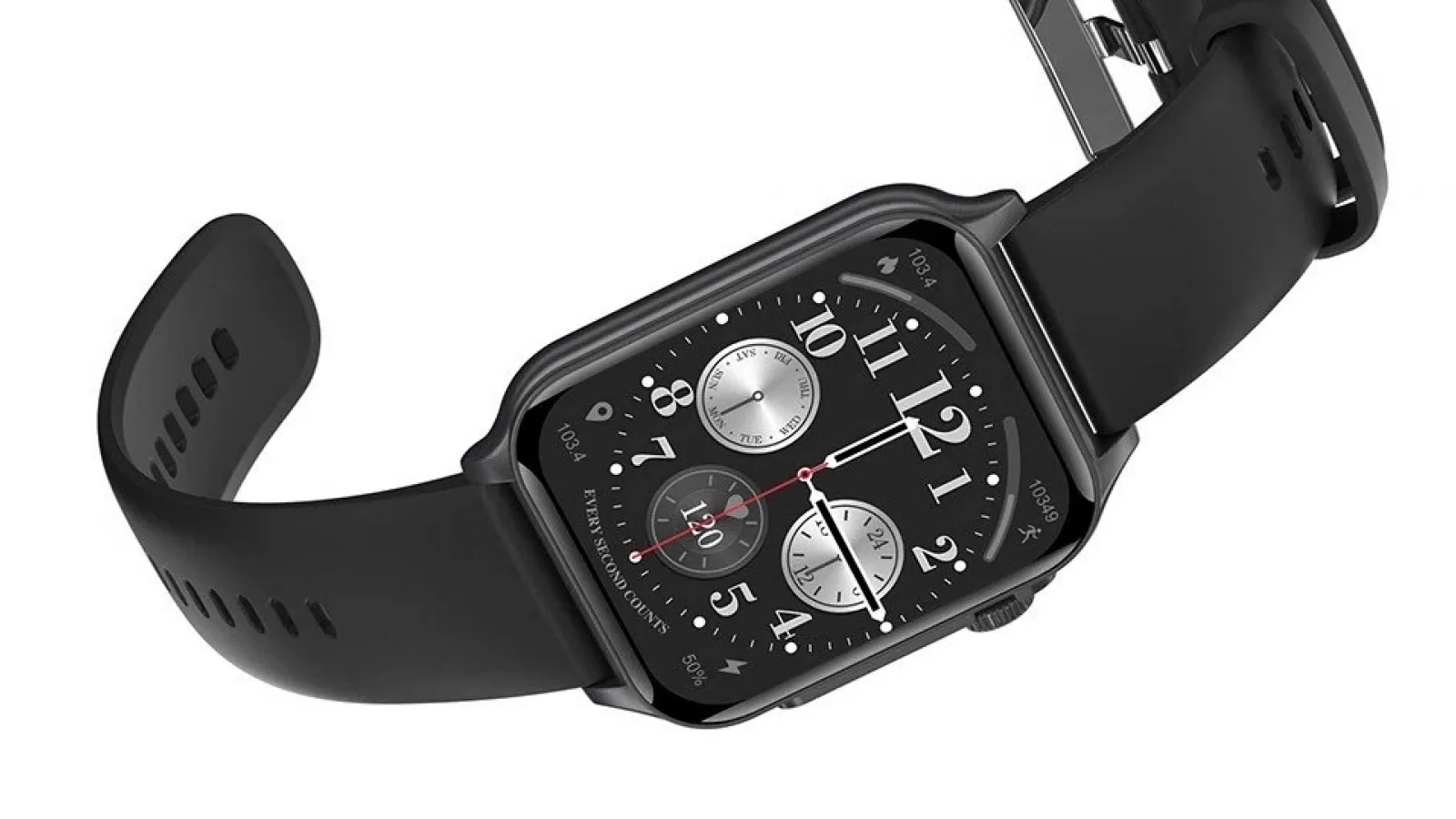 Smartwatch la doar 88 de lei? Modelul P6 cu design de Apple Watch și ecran de 1.96 inch acum la reducere pe Cafago