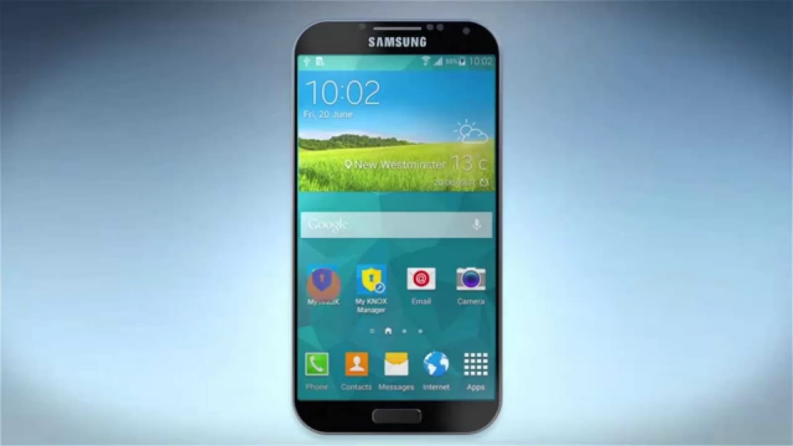 Posibilul design al lui Galaxy S6 este dezvăluit de un clip de prezentare pentru Samsung Knox; primim margini foarte subțiri și o carcasă rotunjită