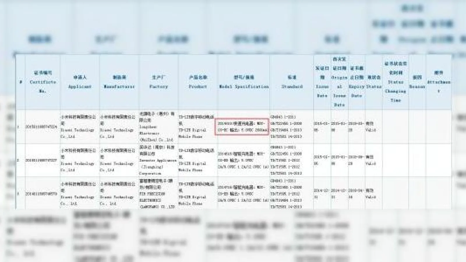 Un terminal Xiaomi cu baterie de 2.000 mAh este certificat de TENAA; acesta ar putea fi un nou device ultra-subțire