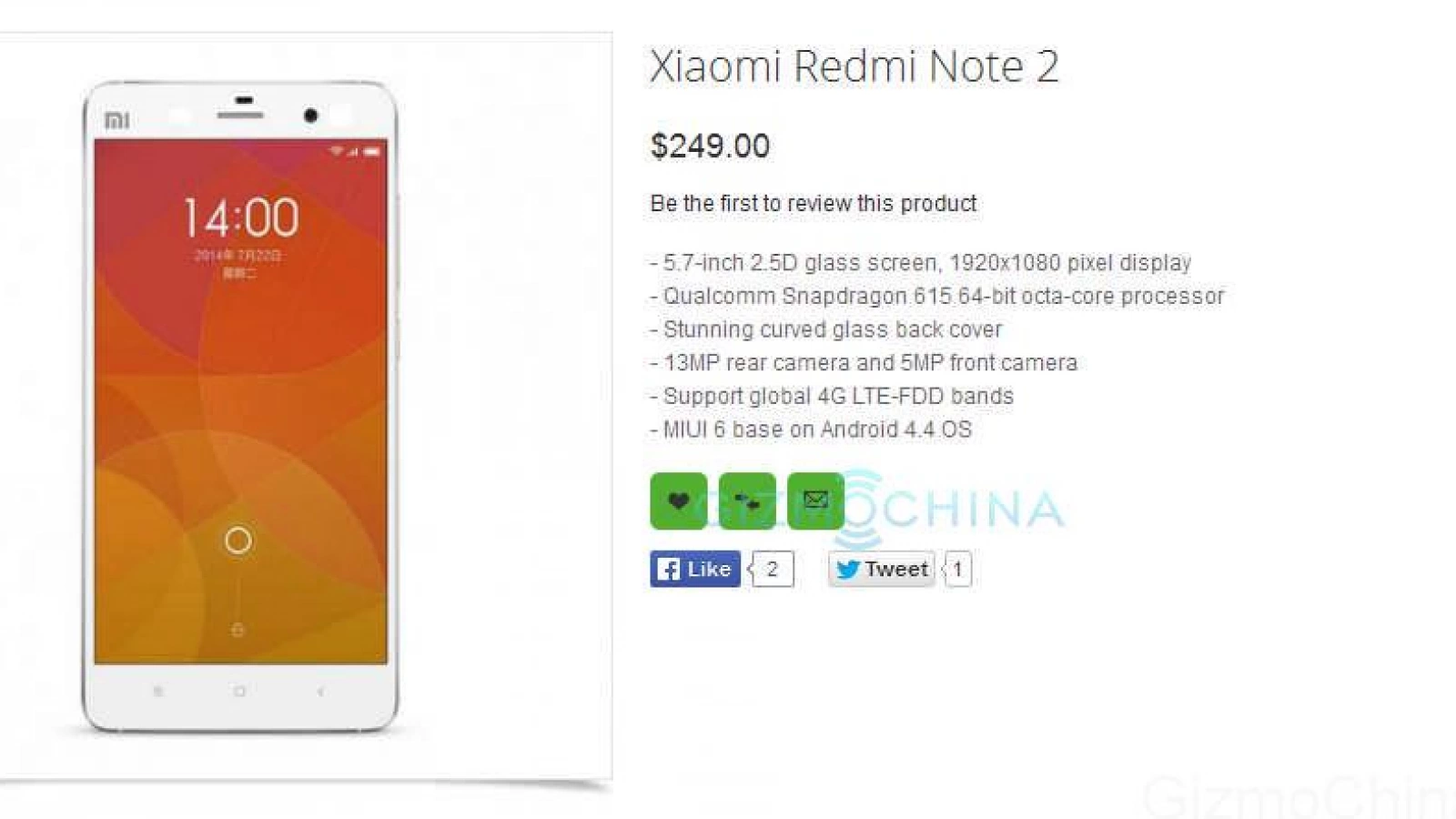 Specificațiile lui Xiaomi Redmi Note 2 ajung pe web; acesta ar putea fi lansat oficial pe data de 15 ianuarie