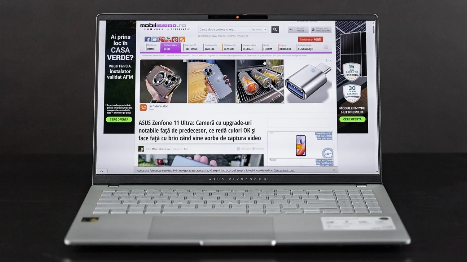 Preview ASUS Vivobook S 15: Performanță și autonomie; Laptop cu CPU Qualcomm Snapdragon X Elite