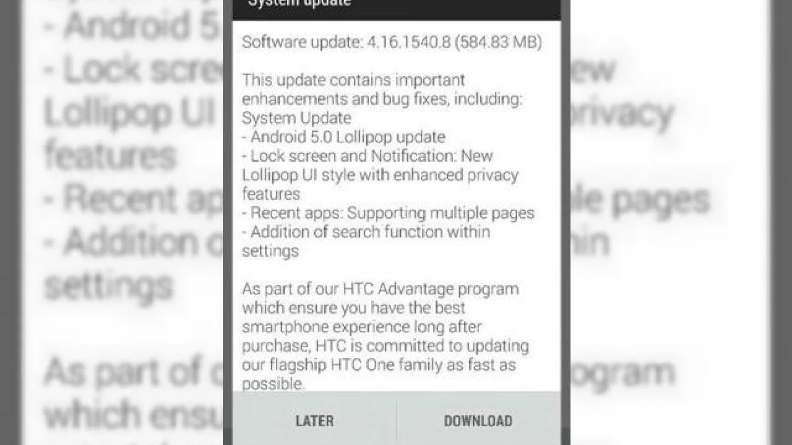 HTC One M8 primește actualizarea la Android 5.0 Lollipop În aceste momente