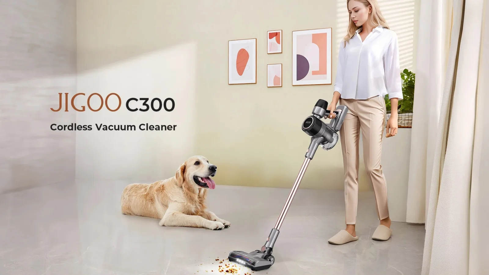 Astăzi îți cumperi aspiratorul vertical JIGOO C300 la doar 539 lei de pe GeekBuying, cu livrare din depozit european