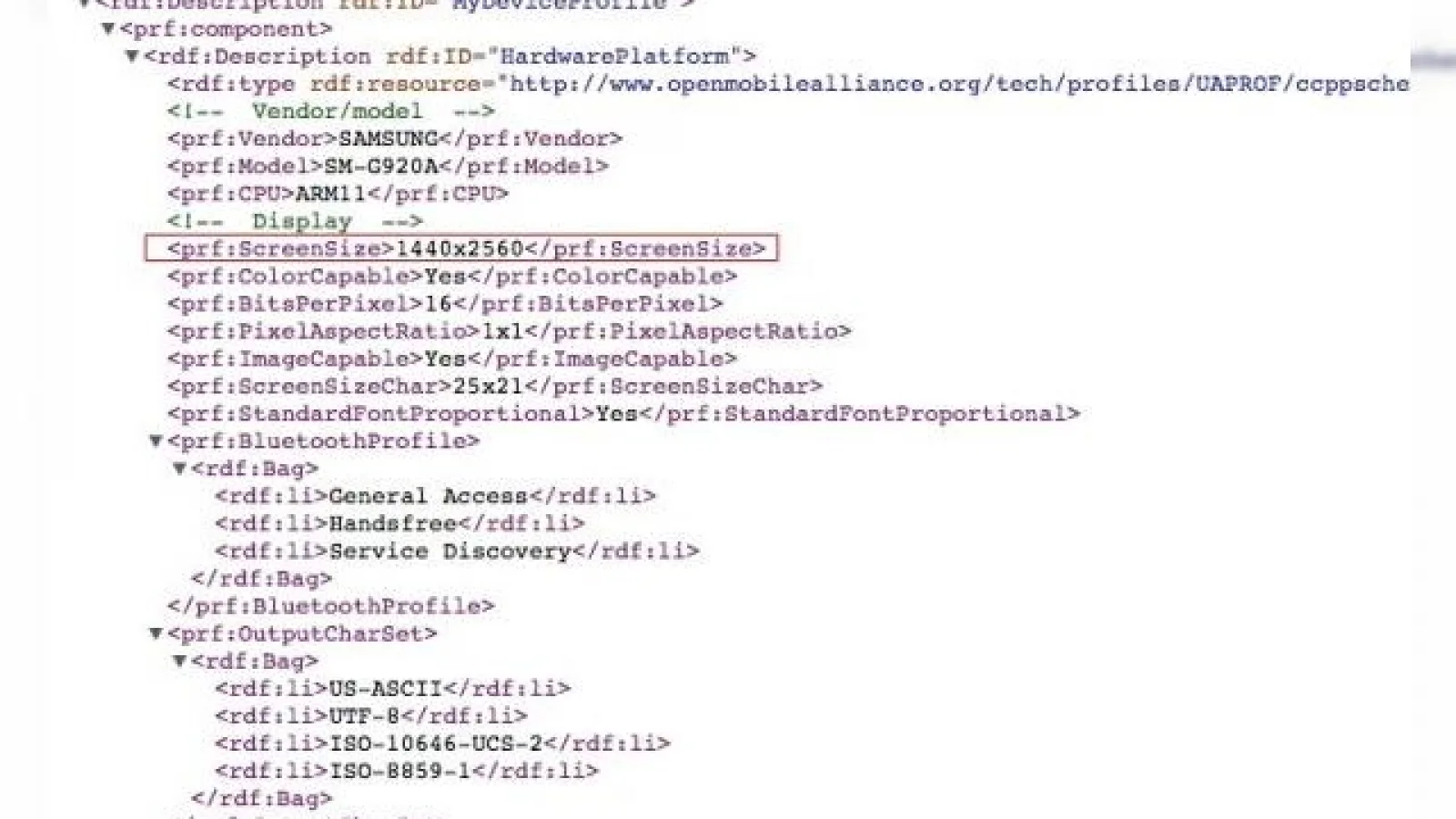 Câteva dintre specificațiile lui Galaxy S6 dezvăluite de un user agent profile de pe site-ul Samsung; vom primi un display Quad HD