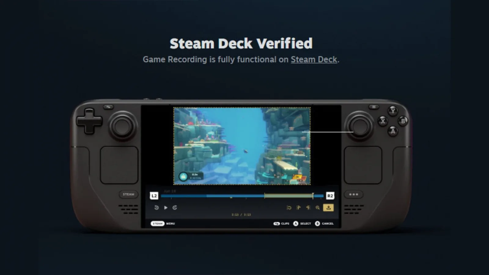 Steam Deck primește o nouă funcționalitate: Cele mai importante scene vor fi înregistrate în timp ce te joci