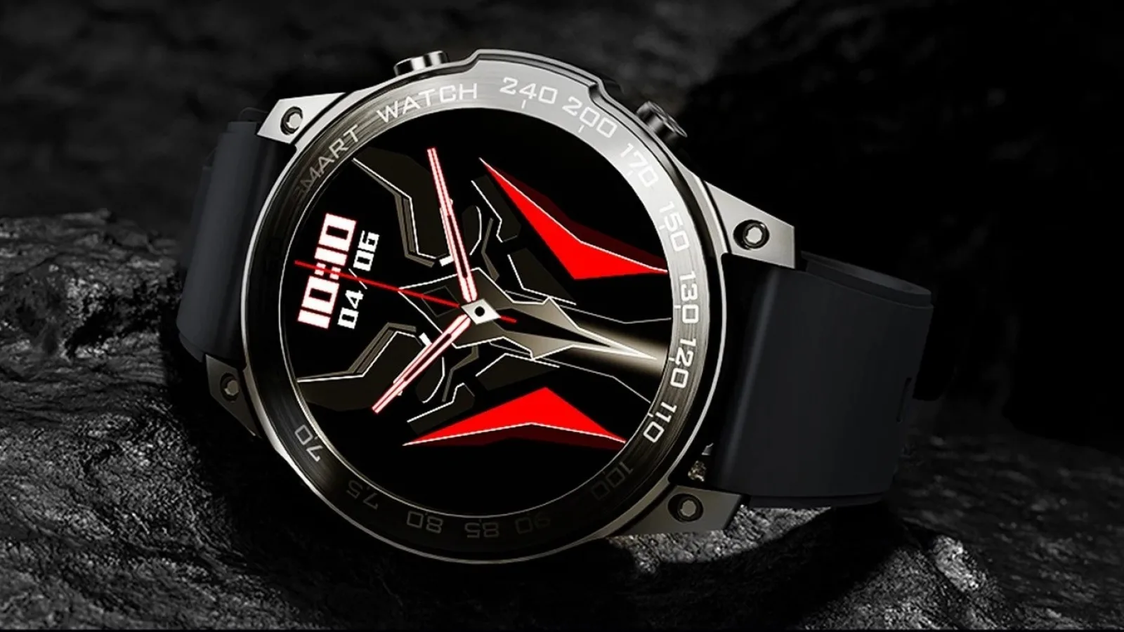 Cauți un smartwatch ieftin și arătos? DM50 are ecran AMOLED, certificare IP68 și reducere de 71% pe Cafago
