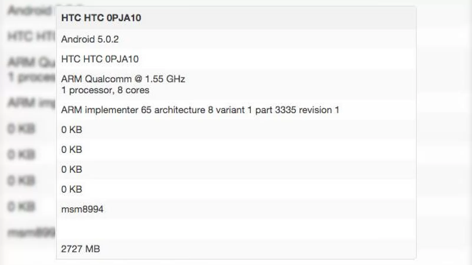 HTC One M9 Își face apariția În baza de date a benchmarkului Geekbench 3, specificatiile sale reconfirmate