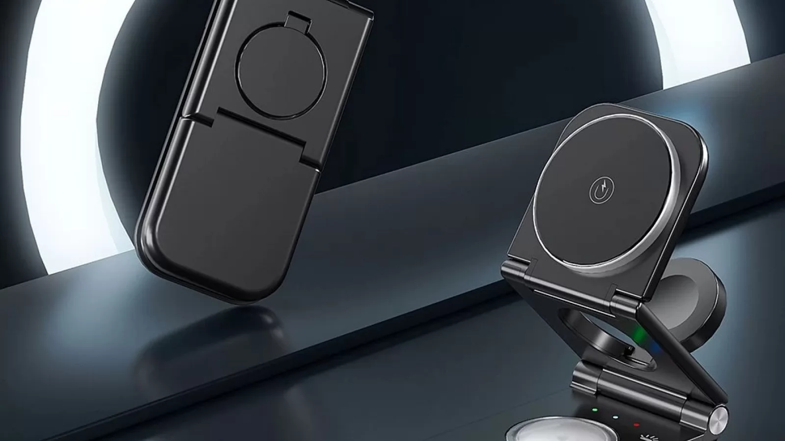 Stație de încărcare wireless 3 în 1 pentru telefon, căști și smartwatch - la sub 90 de lei și cu livrare gratuită