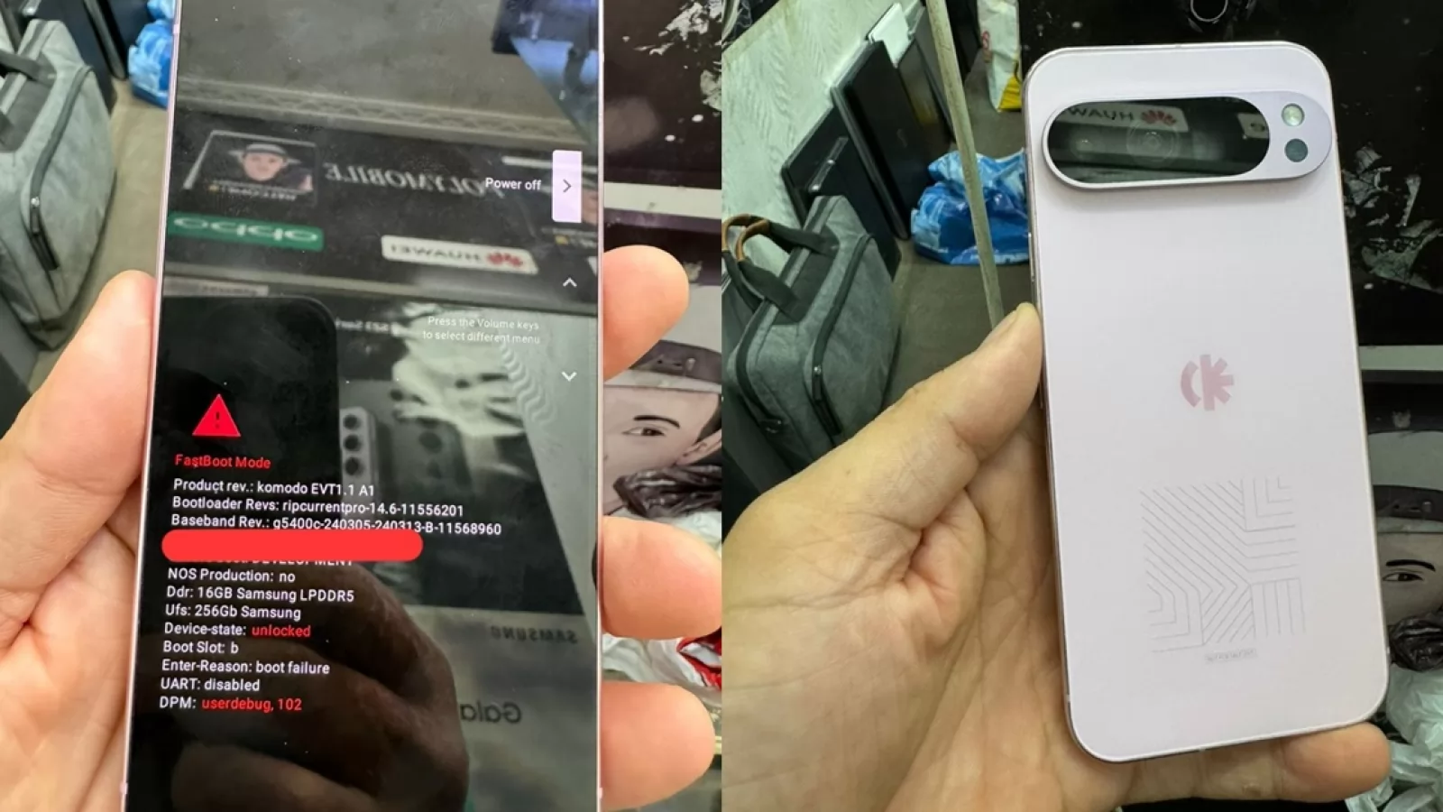 Google Pixel 9 Pro XL apare în fotografii hands-on reale, sub formă de prototip; Va primi 16 GB RAM, modem Samsung Exynos 5400