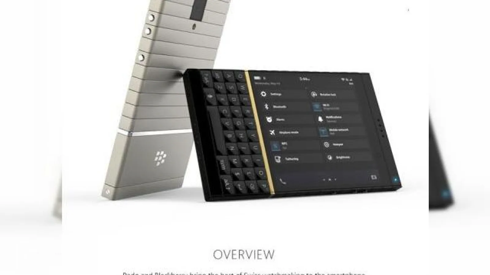 BlackBerry Rado Sintra este un telefon concept ultra luxos cu aripi În stil Mercedes McLaren