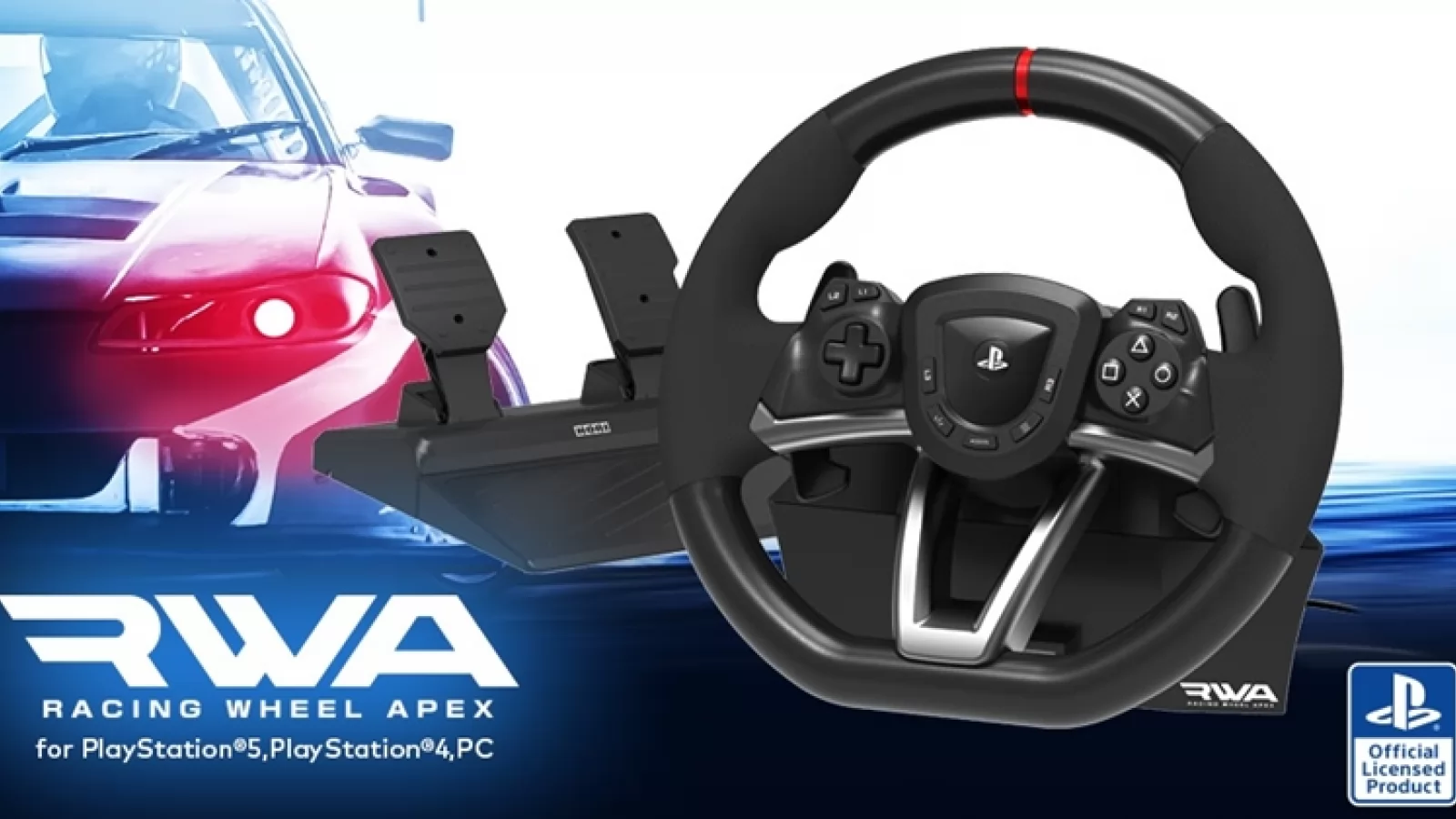 E LUNI e AMAZON: Volanul de curse HORI RWA Apex pentru PlayStation 5, PS4 și PC – Experiență de simulare autentică la un preț imbatabil