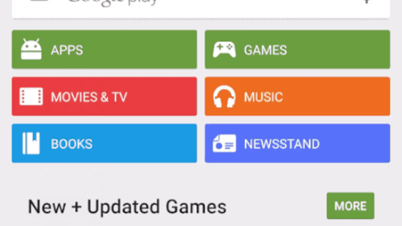 Google Play Store primeşte o bară Google Search actualizată