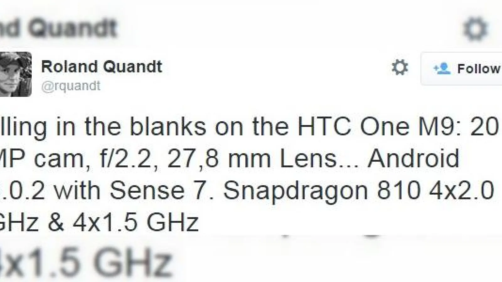 Noi detalii extra despre HTC One M9: camera de 20 MP, deschidere F/2.2, lentilă de 27.8 mm şi multe altele!