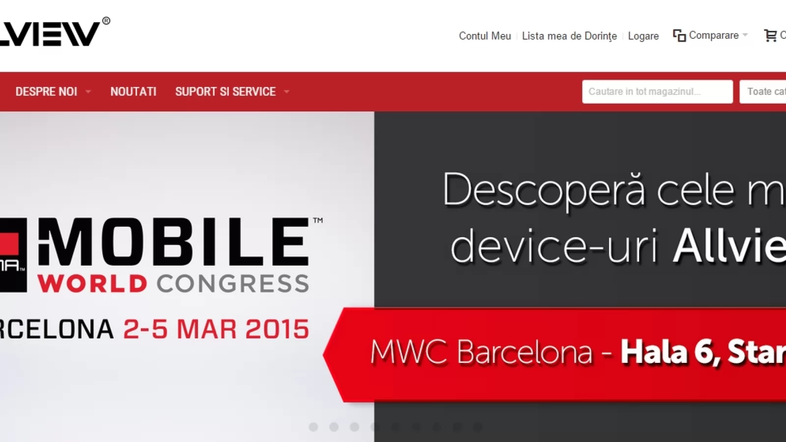 Allview își lansează noul site înainte de show-ul Mobile World Congress 2015; iată cum arată acesta