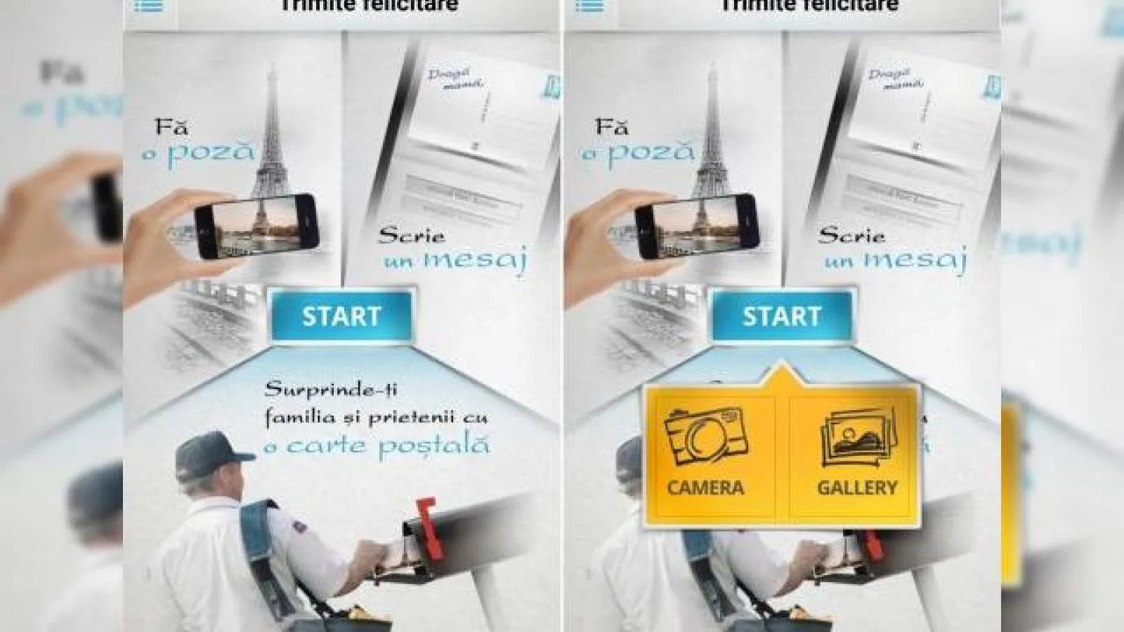Felicitaro, un proiect românesc se lansează astăzi sub forma unei aplicații în Play Store și App Store; iată cum putem trimite cărți poștale tipărite