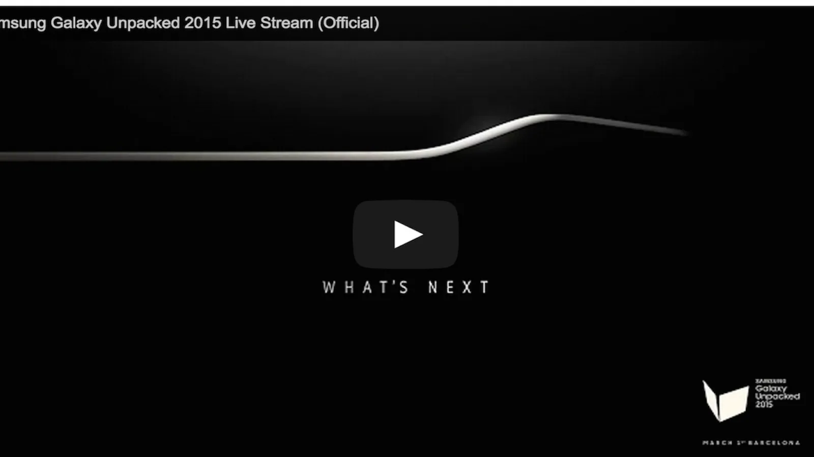 Samsung postează numărătoarea inversă până la lansarea lui Galaxy S6 şi linkul de live streaming