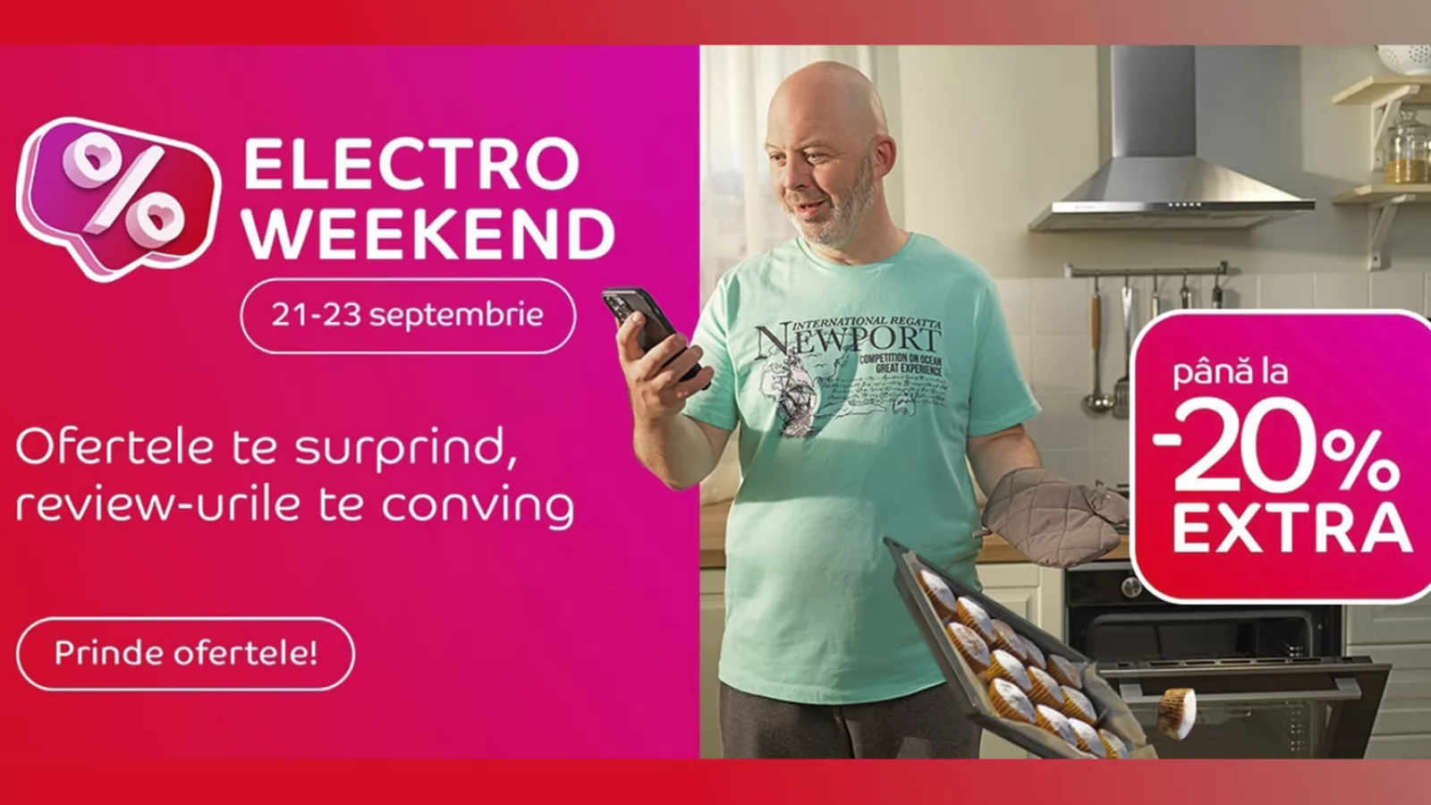 Electro Weekend la eMAG - Galaxy S24 Ultra spre 4000 lei, smart TV OLED Philips Ambilight sub 3900 lei, gadget-uri utile la ofertă (21-23 septembrie)