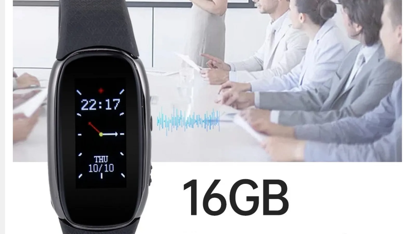 Această brățară smart are funcție de reportofon și 16 GB stocare; Acum cu 49% reducere pe TomTop
