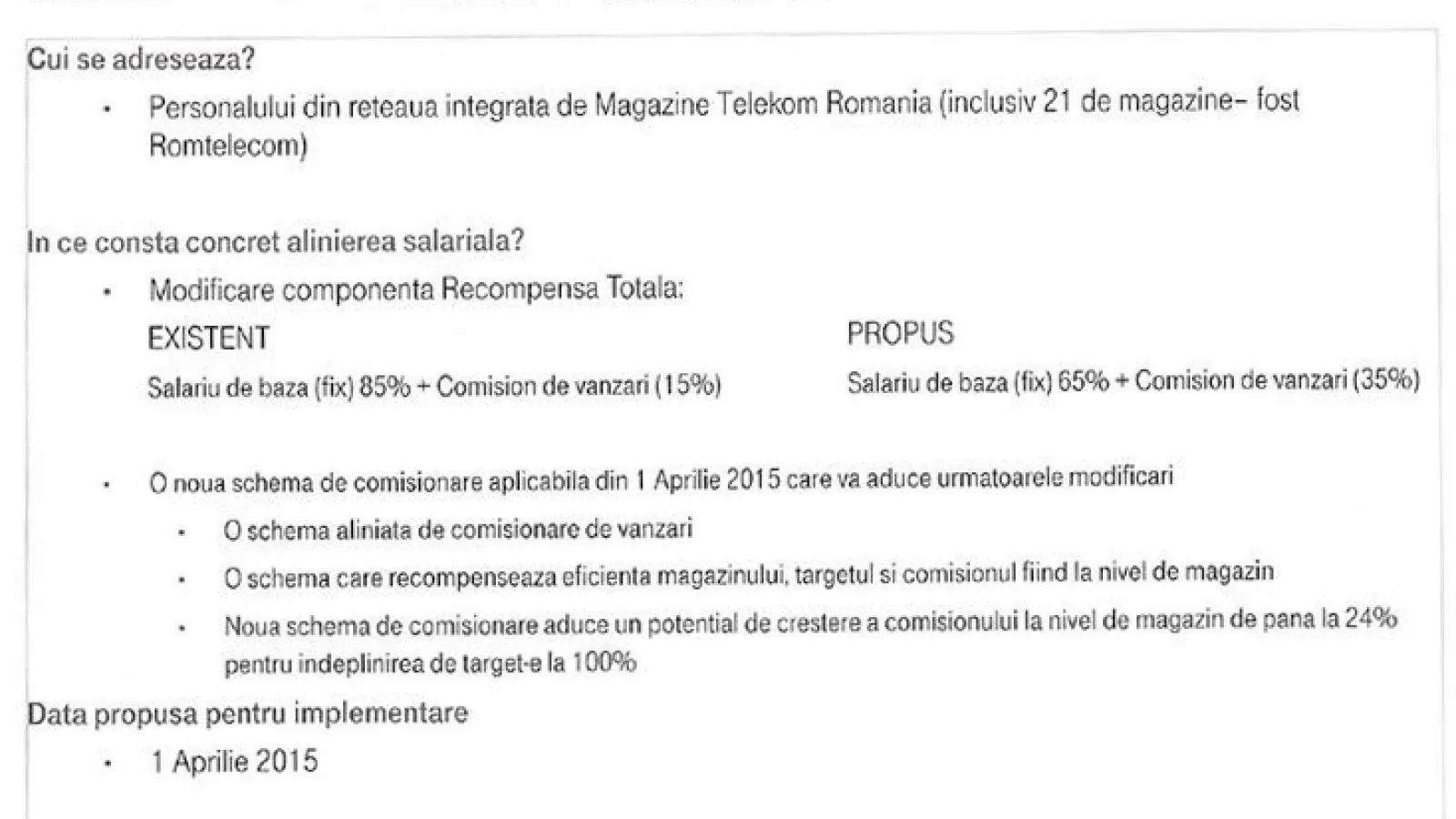 Angajații Telekom România intră în grevă japoneză ca urmare a schimbării modului de salarizare