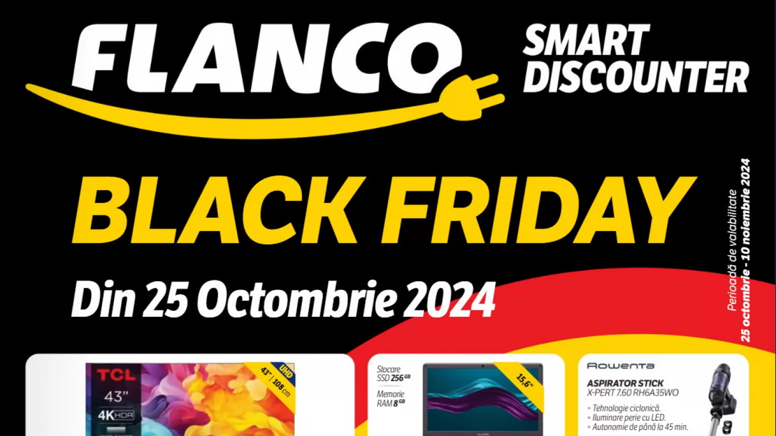 Flanco Catalog Black Friday 2024: electrocasnice și electronice cu reduceri de până la 50%; vezi cele mai bune oferte