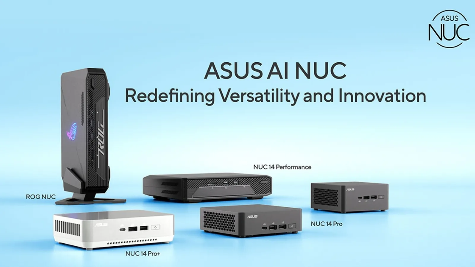 ASUS aduce mini PC-uri AI de ultimă generație cu seria NUC: soluții business, cât și pentru gameri