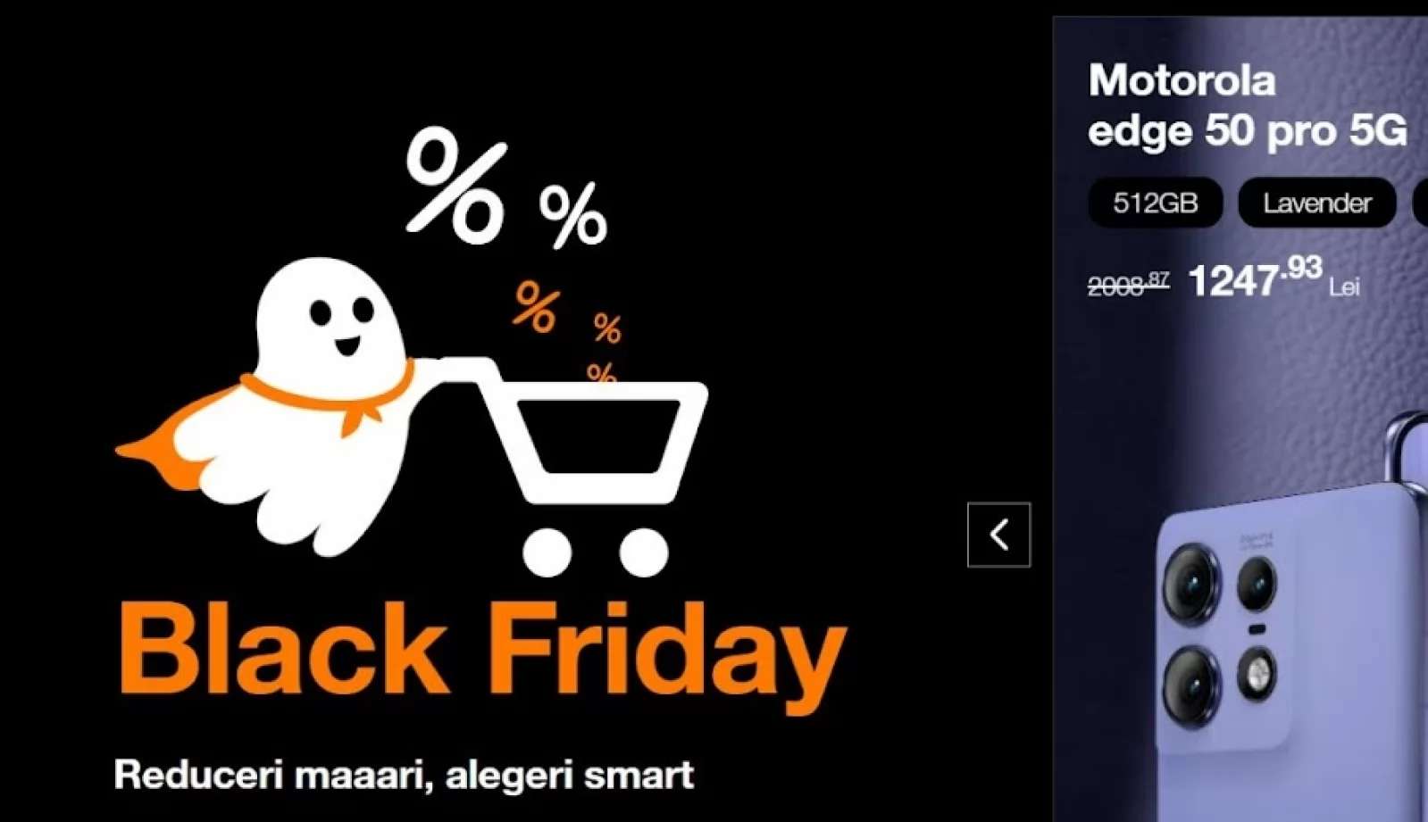Reduceri de până la 90% la Orange România de Black Friday 2024: oferte la televizoare, telefoane, abonamente