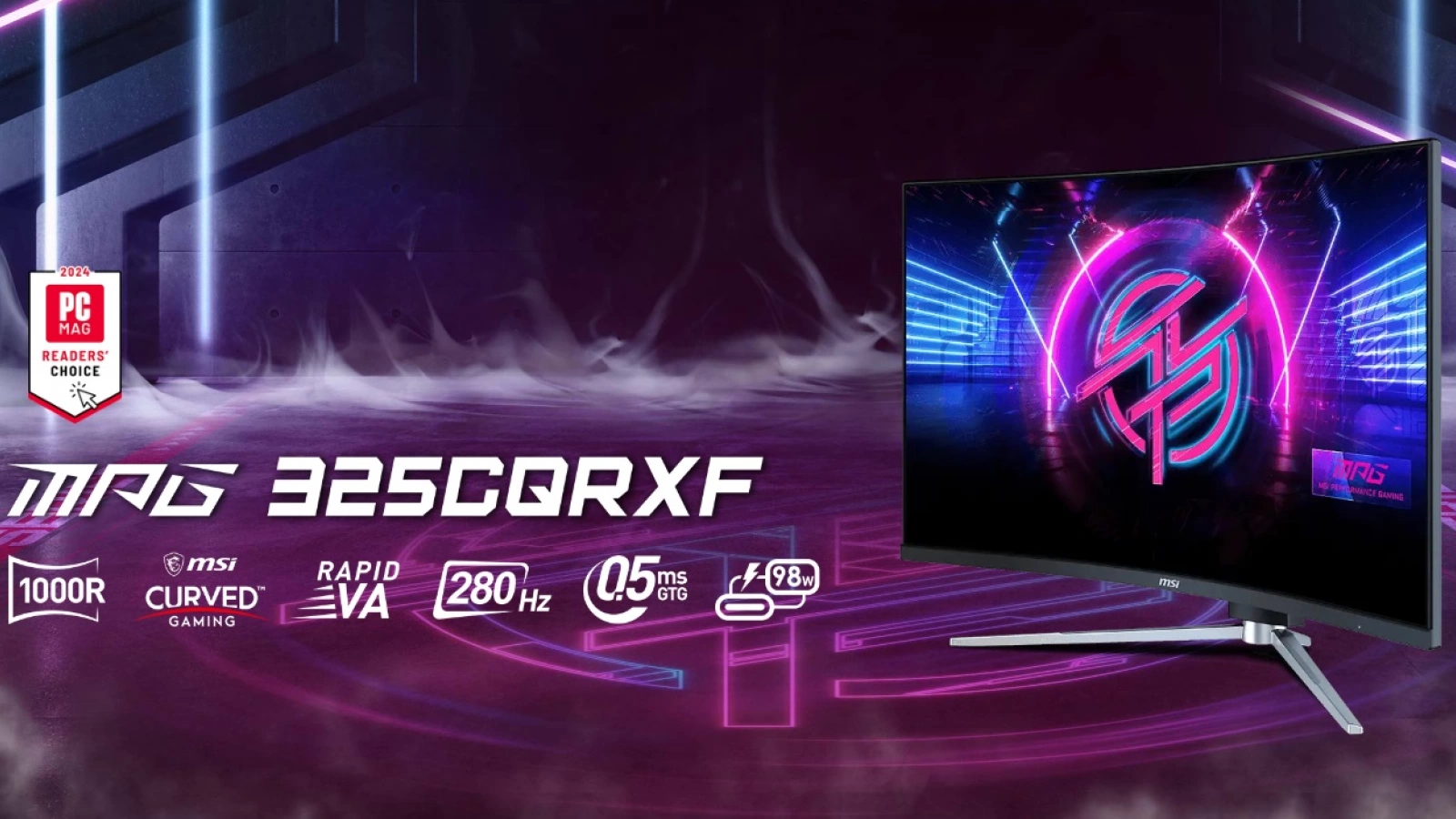 Noul monitor de gaming MSI MPG 325CQRXF oferă panou curbat de 31.5 inch, rată de refresh de 280Hz și acoperire 127% sRGB