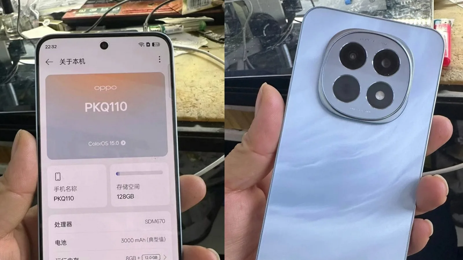 OPPO A5 (2025) apare în fotografii reale și în baza de date TENAA; Are display AMOLED, procesor Snapdragon 6 Gen 1, baterie de 6500 mAh