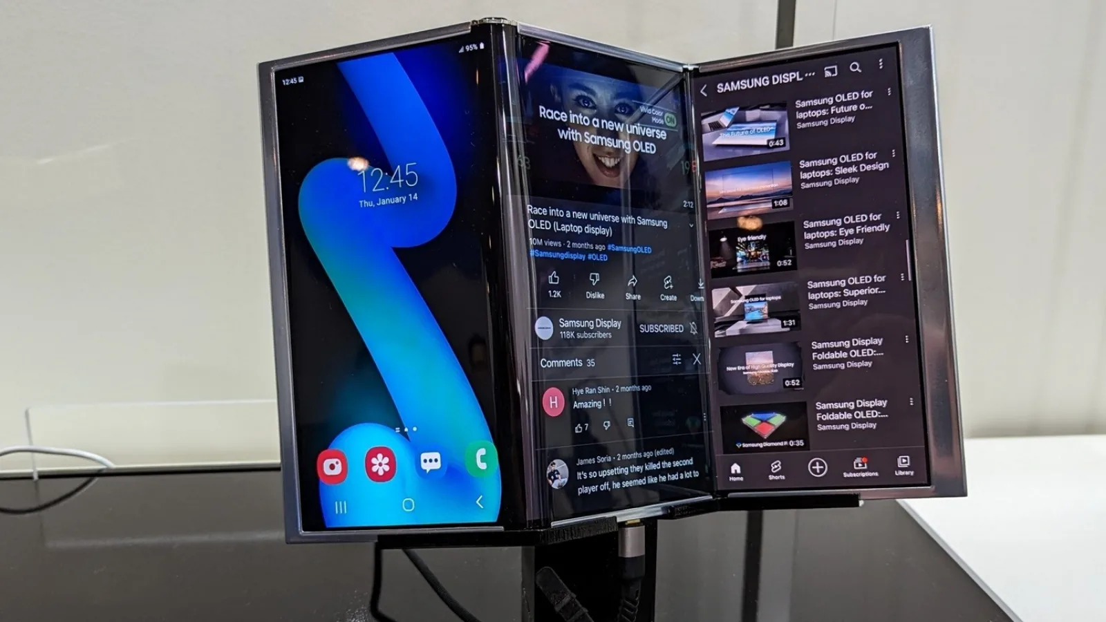 Samsung ar putea numi telefonul său tri-fold „Galaxy G Fold”; Ecran de aproape 10 inch și preț peste 2.000 euro