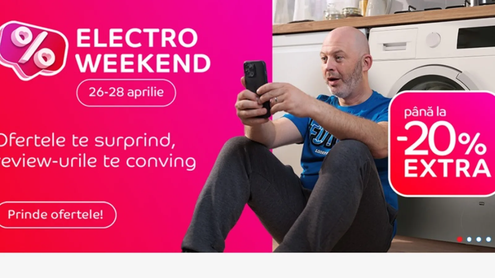 Electro Weekend ediția de final de aprilie este LIVE pe eMAG! Extra reduceri pentru telefoanele Pixel 9, căști și smartwatch-uri HUAWEI
