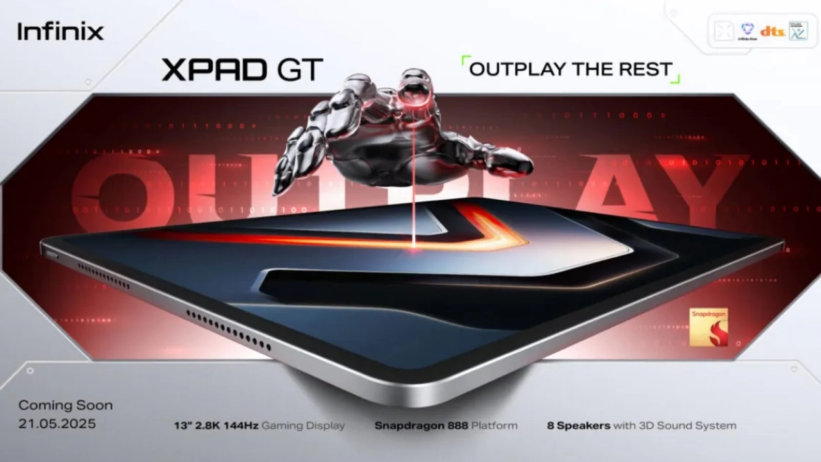 Infinix a lansat o tabletă de gaming accesibilă, cu ecran de 13 inch, procesor nu tocmai la prima tinerețe