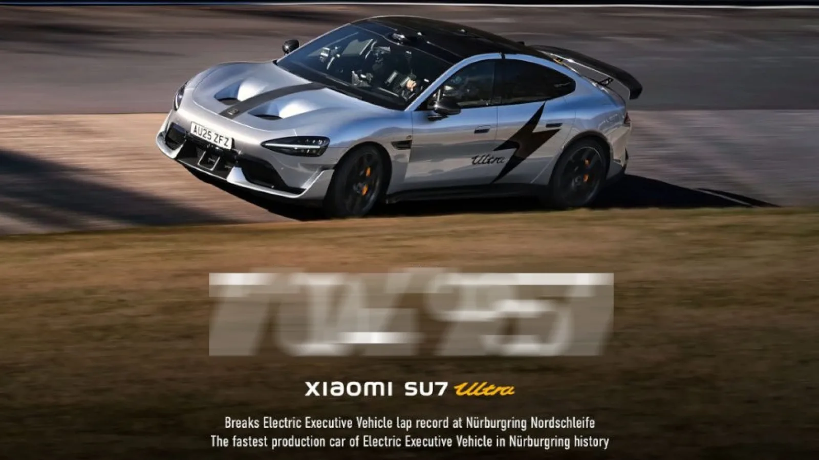 Xiaomi SU7 Ultra este cel mai rapid sedan electric de pe Nürburgring; Ce timp a scos varianta de producție?