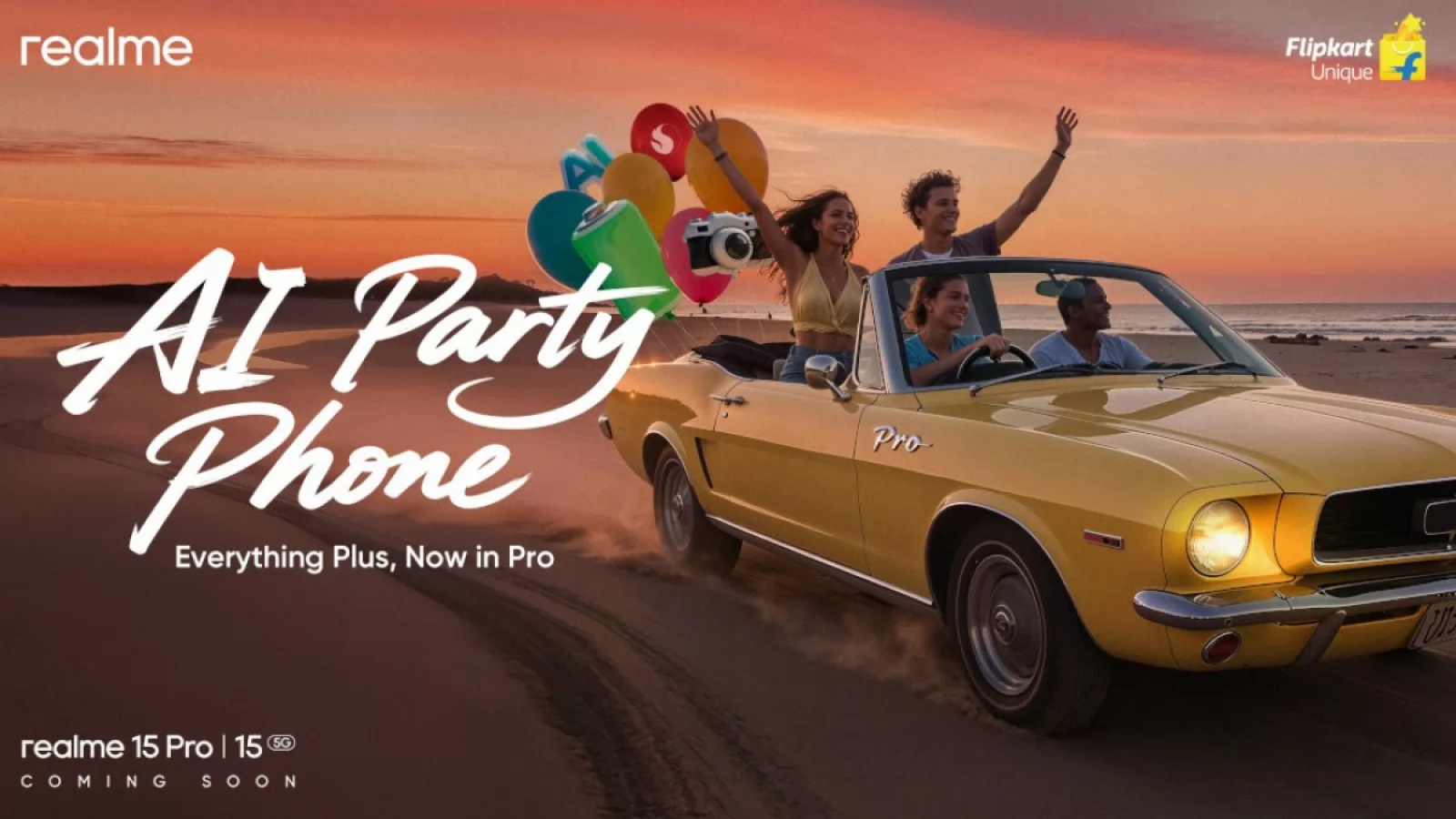 Realme 15 și 15 Pro primesc teasere deja, care le promovează ca "telefoane de party"