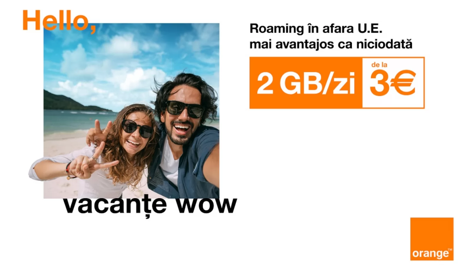 Orange reduce tarifele de roaming în afara UE; 2 GB cu 3 EUR și pachete de 15 zile cu internet dublu
