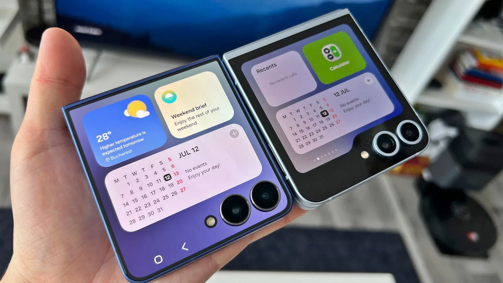 Samsung Galaxy Z Flip7: Design mai compact, ecrane mai mari