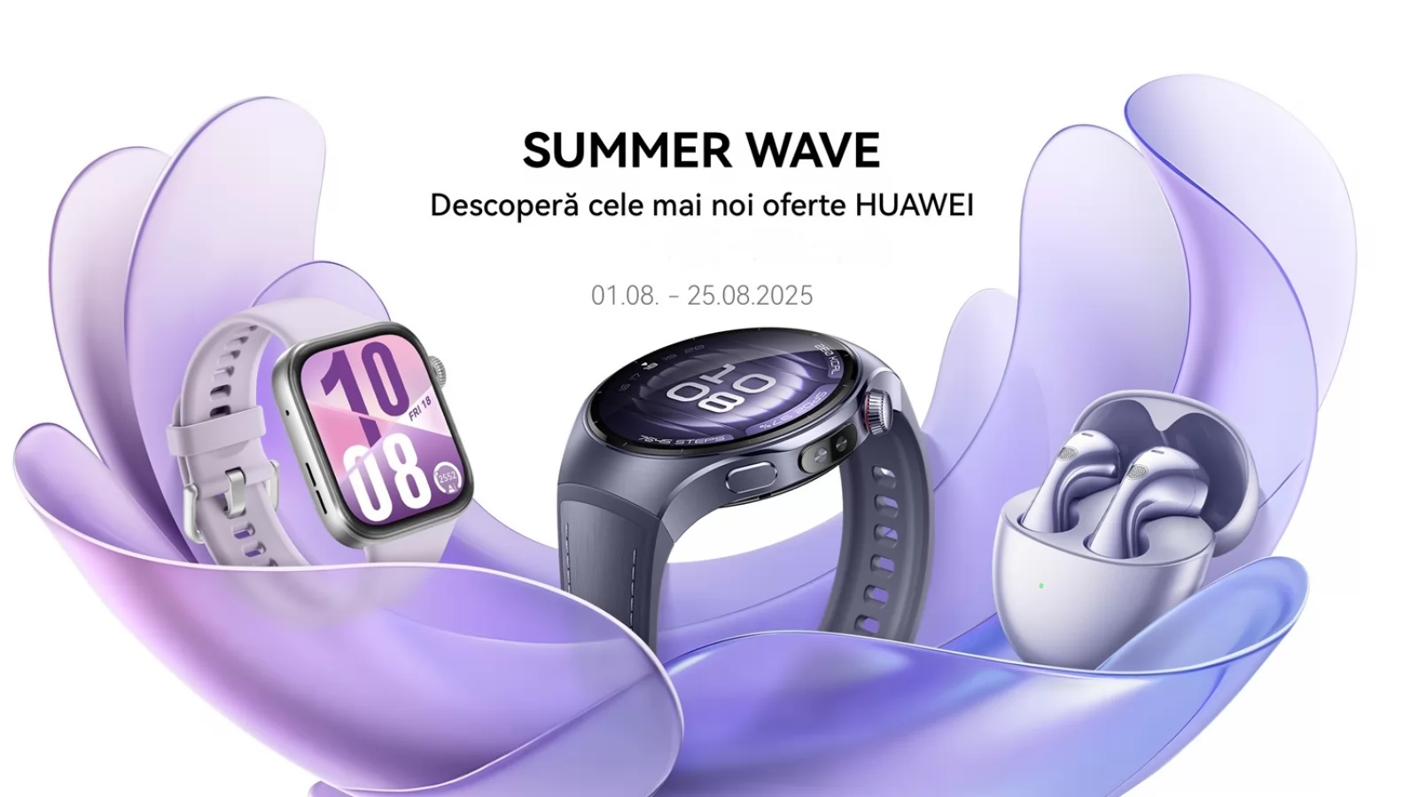 Reduceri mari cu ocazia campaniei Summer Wave pe Huawei Store: Smartphone-uri, cele mai tari smartwatch-uri, tablete și laptopuri cu extra-discount