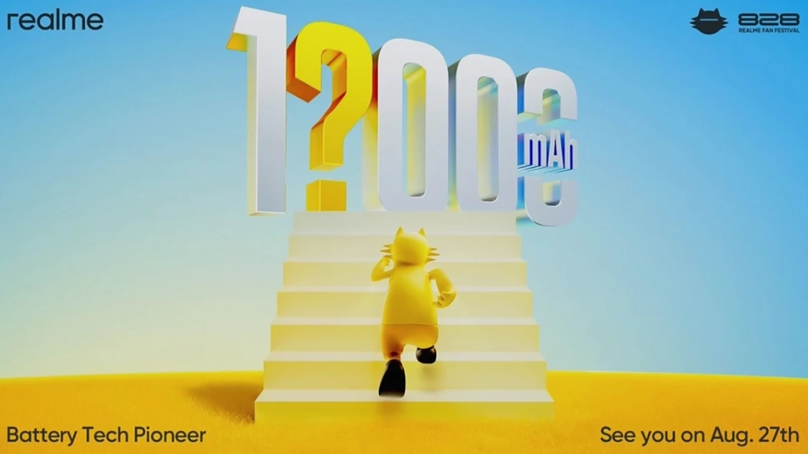Realme pregătește un telefon cu baterie mai mare de 10.000 mAh; lansarea are loc pe 27 august