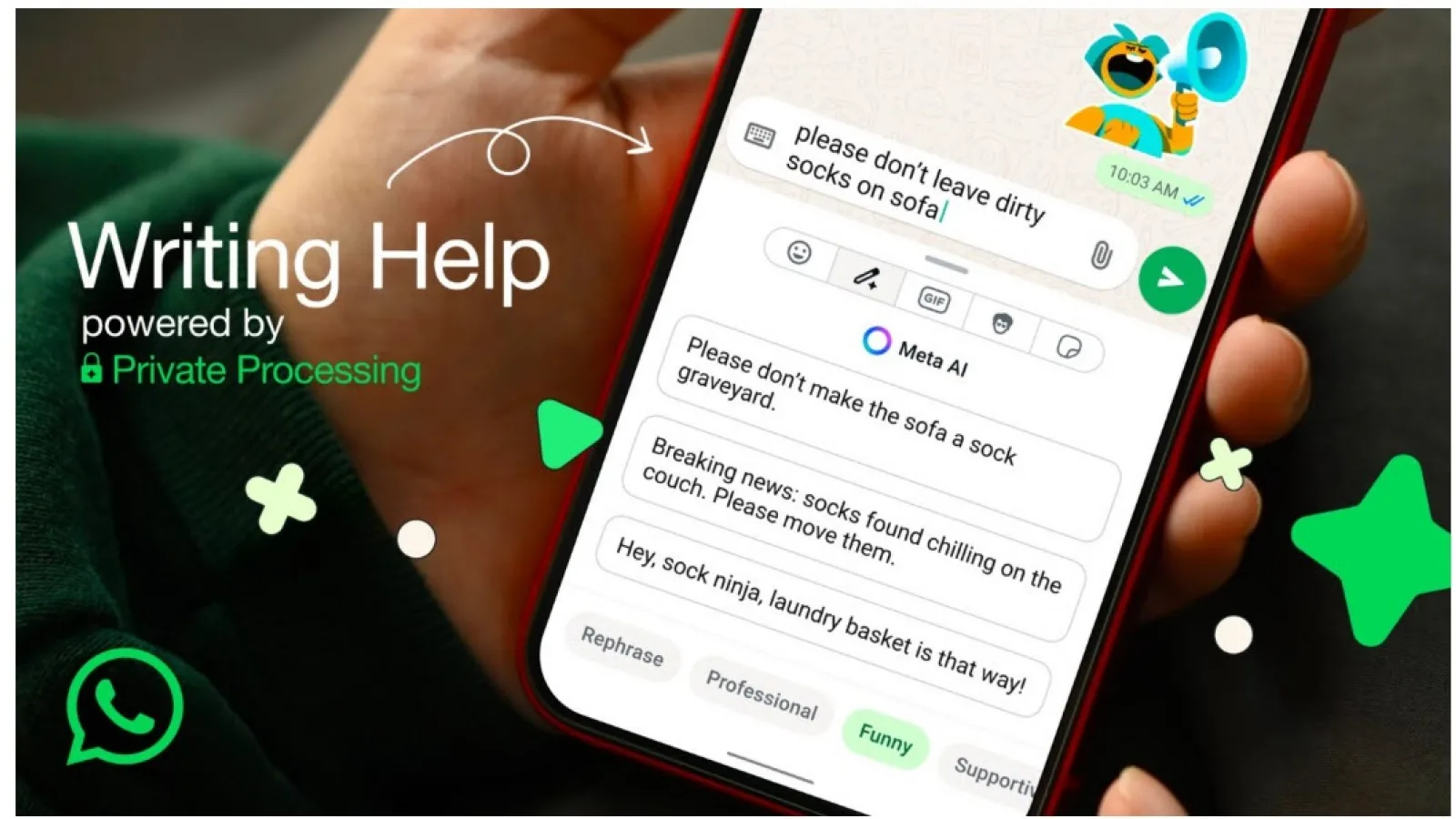 WhatsApp lansează Writing Help; Asistent AI pentru redactarea mesajelor