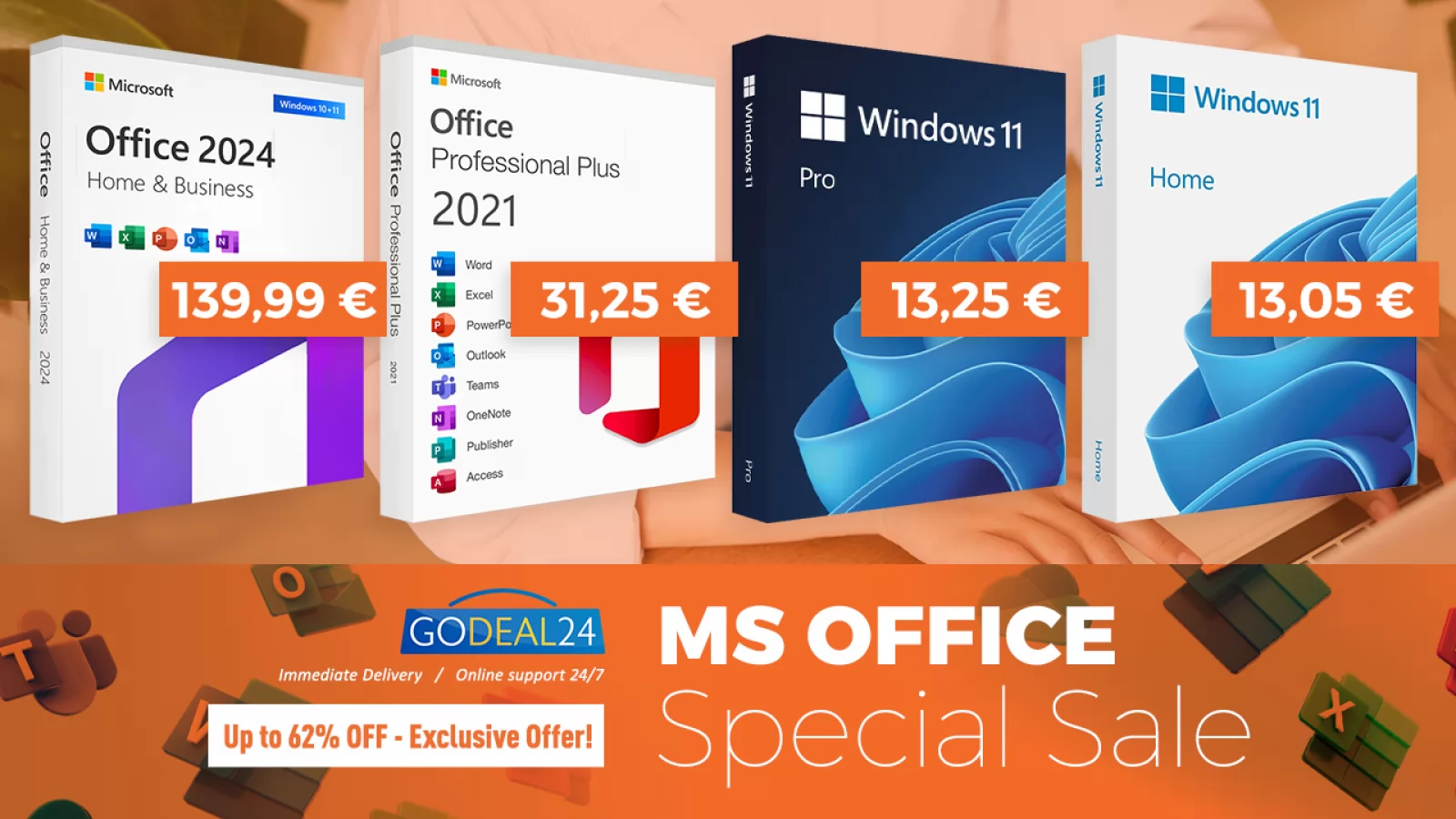 Acum ai ocazia să cumperi licență Office 2021 Pro la doar 31.25 euro! Ce oferte speciale mai are GoDeal24 în această toamnă?