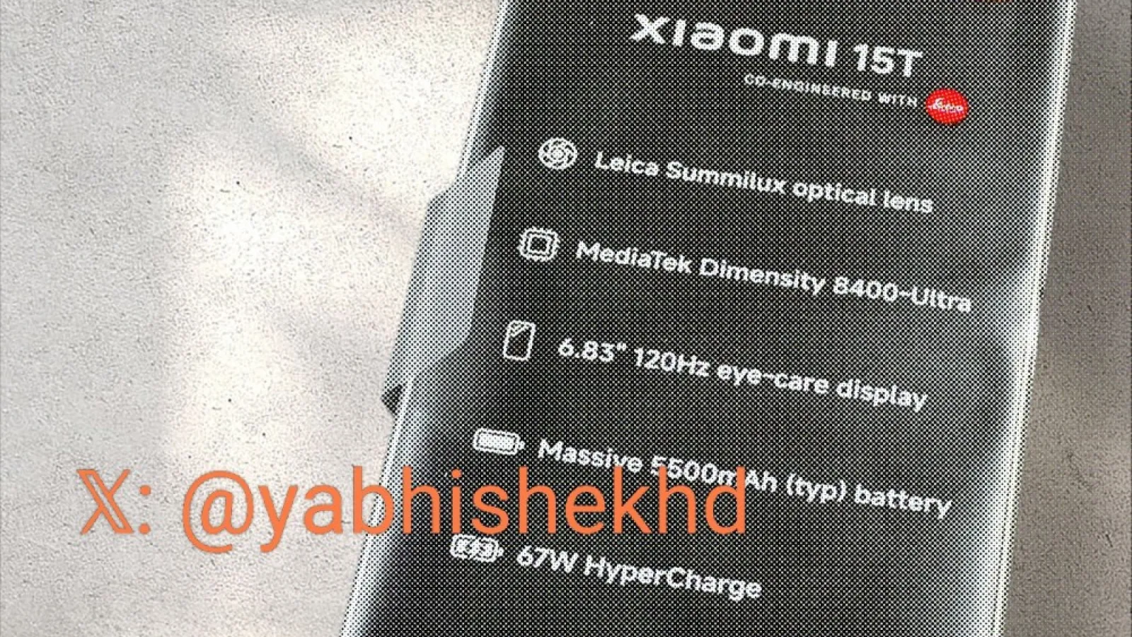 Xiaomi 15T este proaspăt scos din cutie și îşi dezvăluie dotările hardware