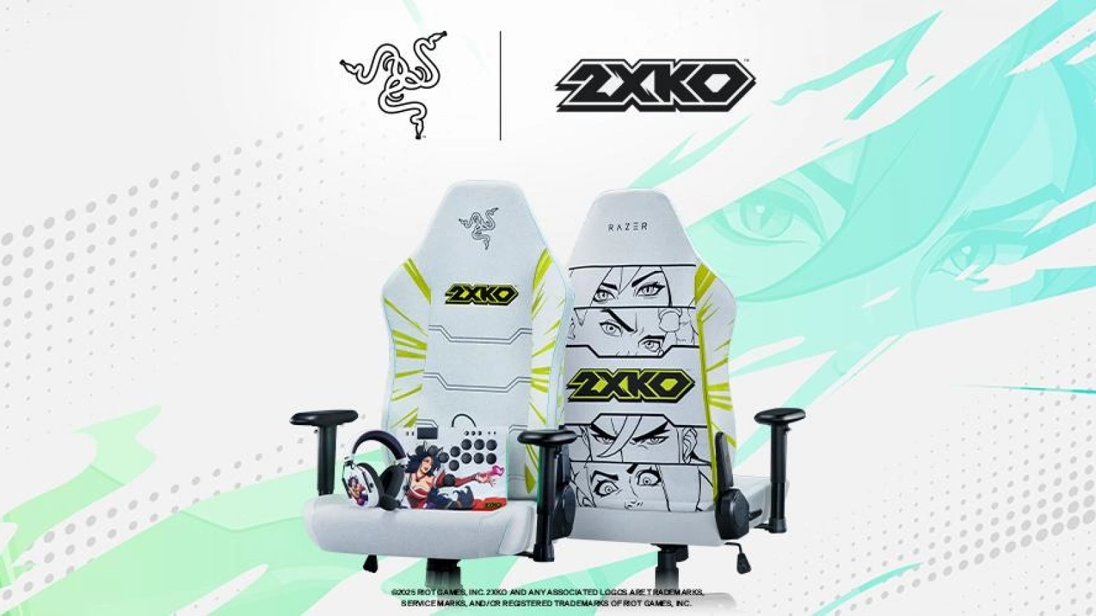 Colaborare Razer x Riot Games pentru 2XKO: Kitsune, BlackShark V3 Pro și Iskur V2 în ediție specială tocmai au debutat