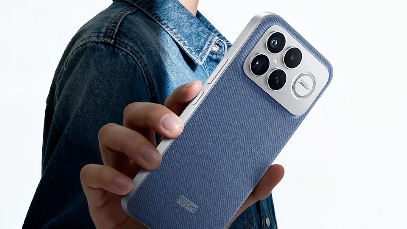 REDMI K90 Pro Max aduce un mega difuzor cu acustică Bose, spate acoperit cu material tip jeans