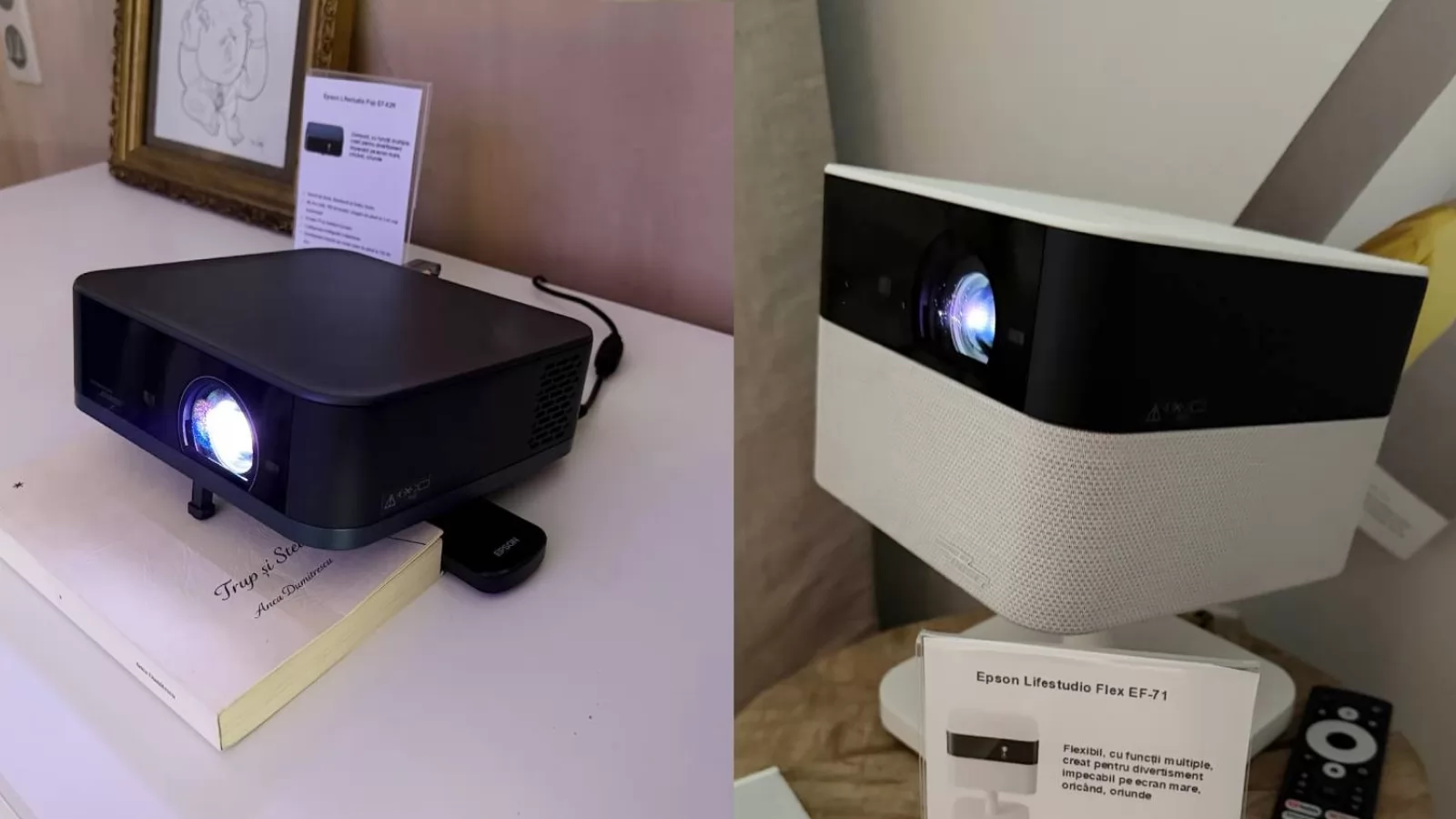 Ţii videoproiectorul afară, faci karaoke, ai gaming la 240 Hz - Epson lansează Lifestudio în România (Video)