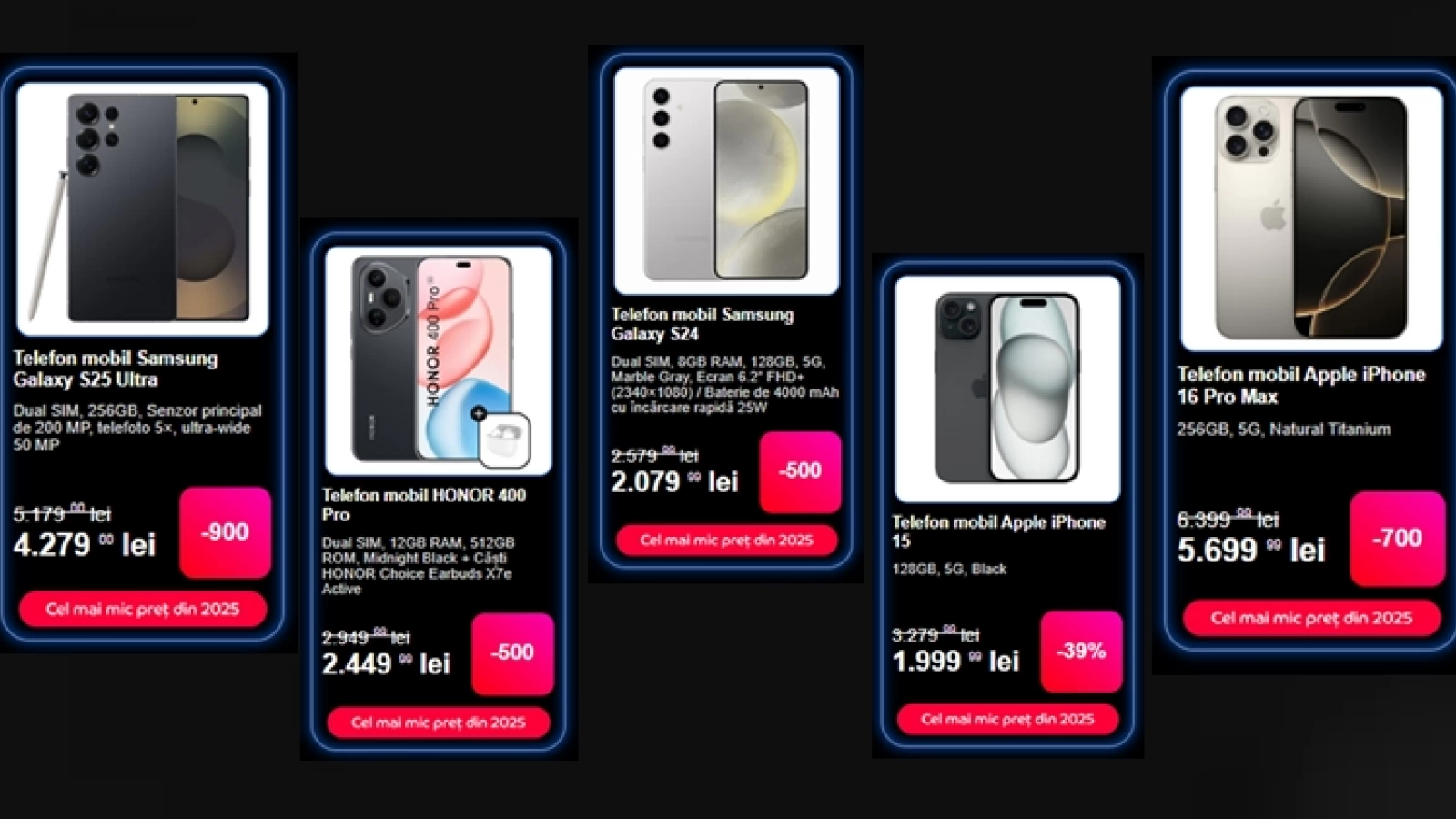 Am selectat cele mai interesante 5 telefoane din oferta eMAG de Black Friday 2025