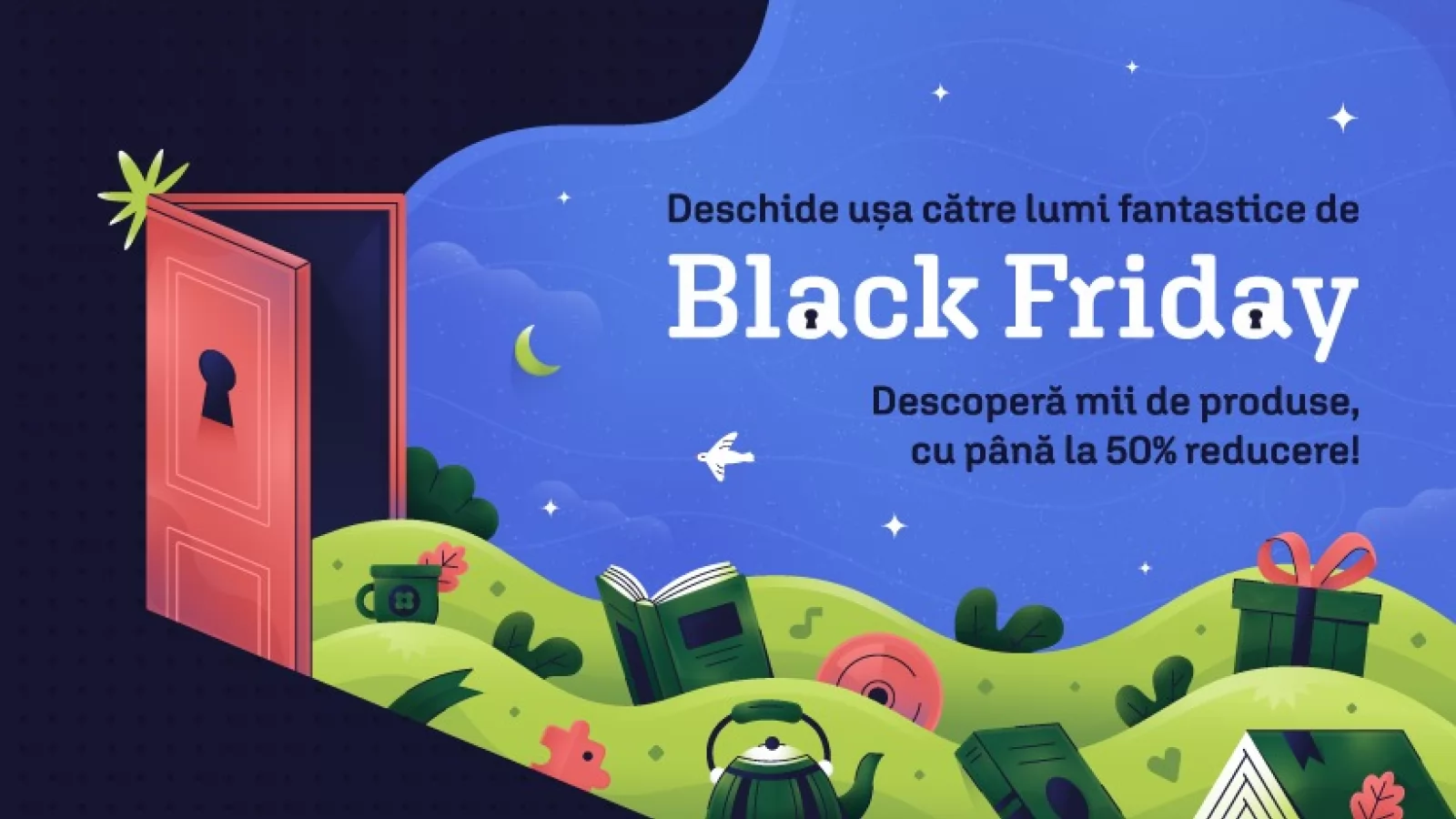Cărturești a publicat topul celor mai vândute produse de Black Friday; Ziua de 7 noiembrie a fost dominată de jocuri și cărți